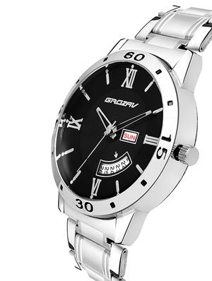 Round dial analog watch (910101BK) - 15731748 - Standard Image - 2