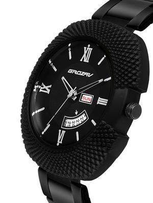 Round dial analog watch (910601BK) - 15731757 - Standard Image - 2