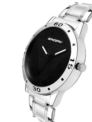 Round dial analog watch (910102BK) - 15731769 - Standard Image - 2