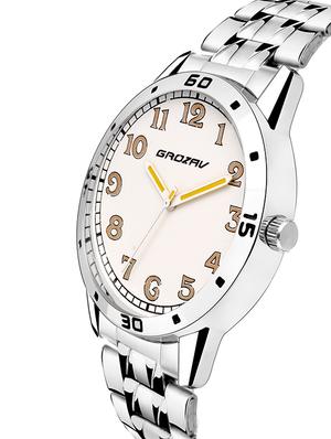 Round dial analog watch (910105WT) - 15731776 - Standard Image - 2