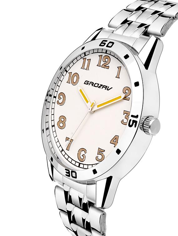 Round dial analog watch (910105WT) - 15731776 - Zoom Image - 2
