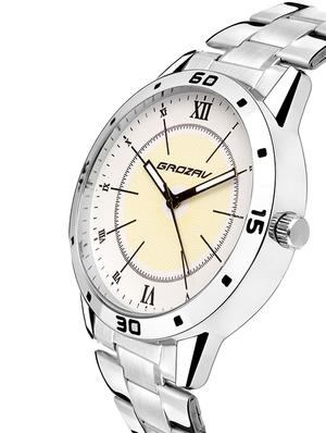 Round dial analog watch (910106WT) - 15731779 - Standard Image - 2