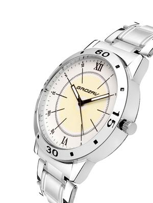 Round dial analog watch (910106WT) - 15731780 - Standard Image - 2