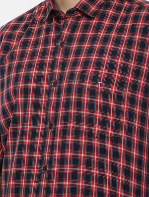 red cotton casual shirt - 15731792 - Standard Image - 5