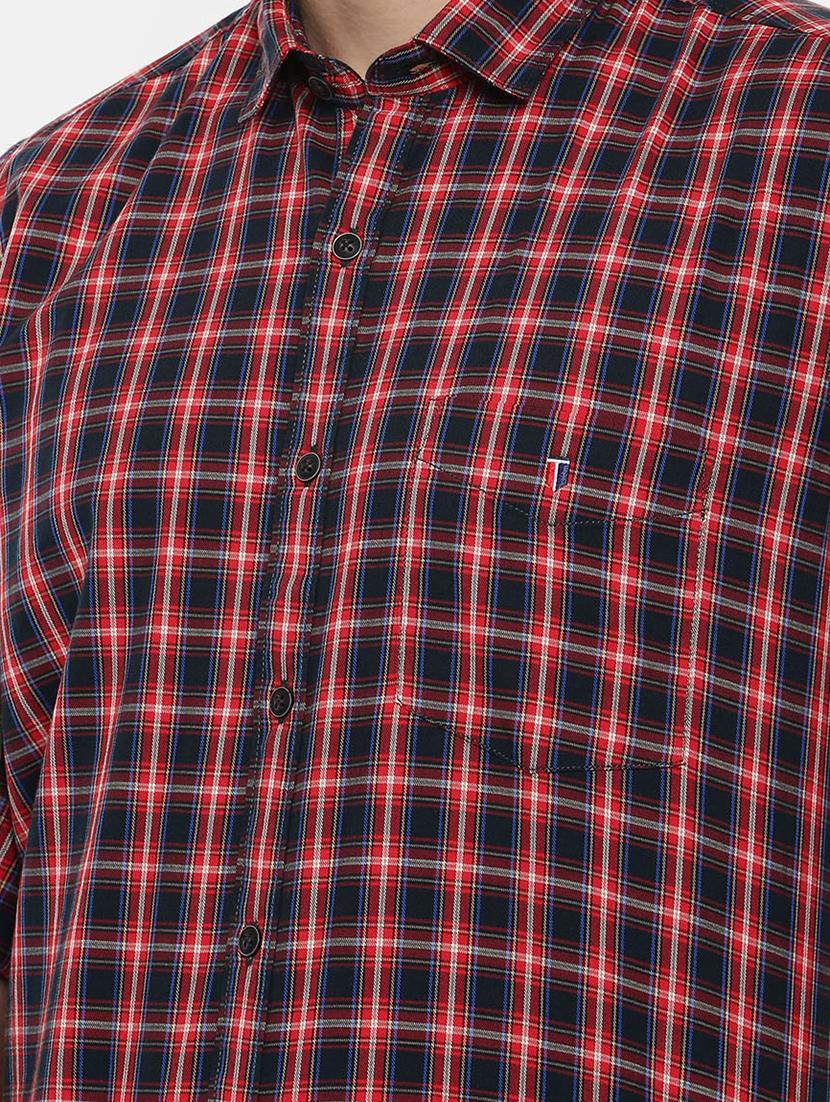 red cotton casual shirt - 15731792 - Zoom Image - 5