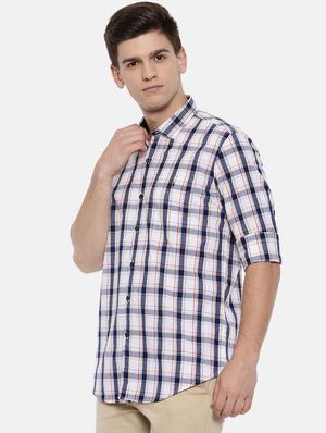 blue cotton casual shirt - 15731801 - Standard Image - 2