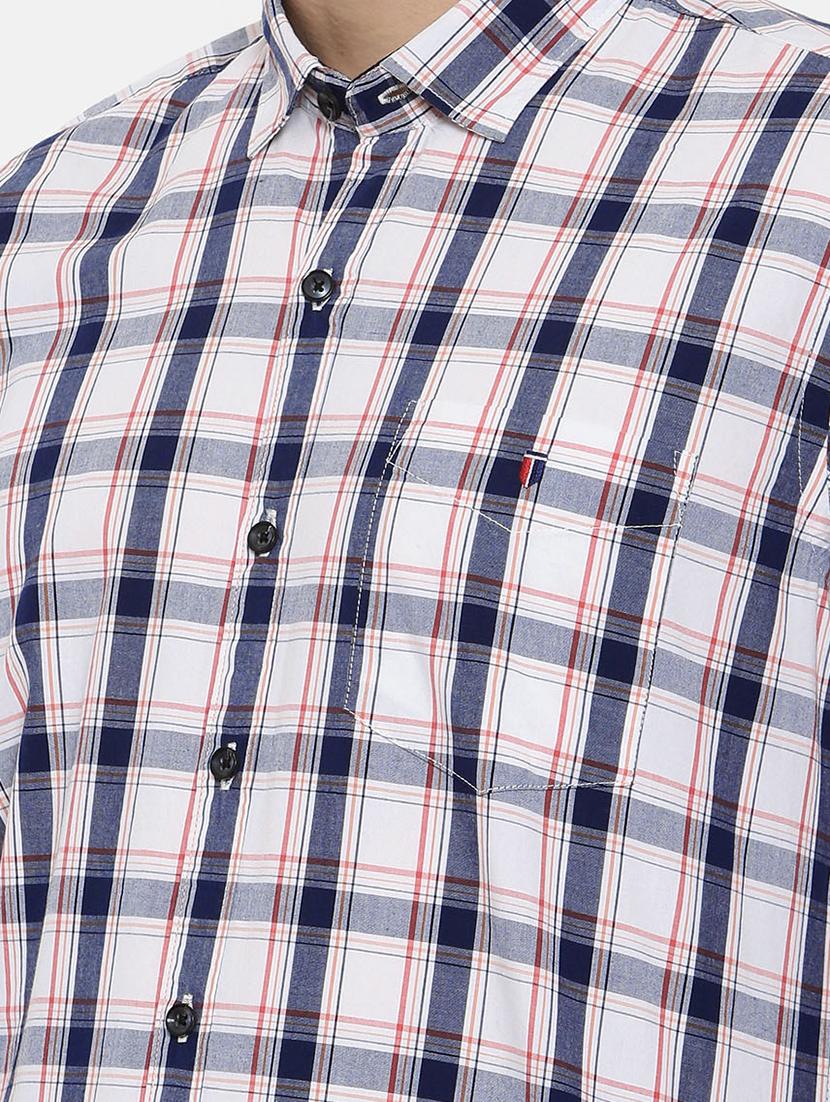 blue cotton casual shirt - 15731801 - Zoom Image - 5