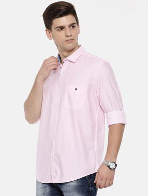 pink cotton casual shirt - 15731804 - Standard Image - 2