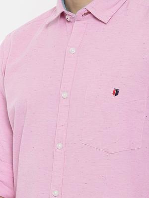 pink cotton casual shirt - 15731806 - Standard Image - 5