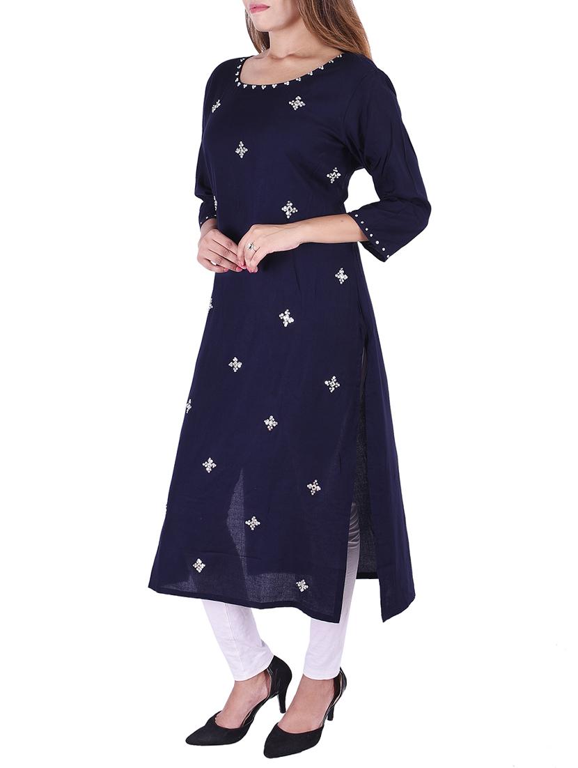 Sequin straight kurta - 15731814 - Zoom Image - 2