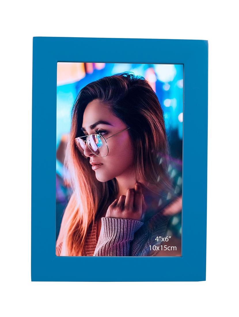 Blue Wooden 4X6 Photo Frame - 15731846 - Zoom Image - 2