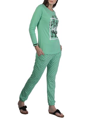 printed nightwear pajama set - 15732998 - Standard Image - 2