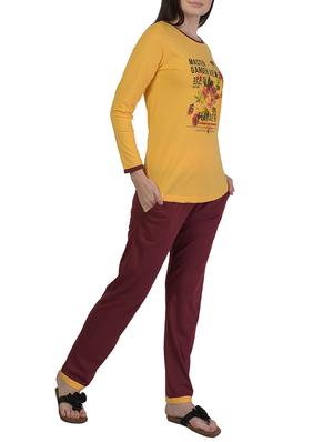 printed nightwear pajama set - 15733001 - Standard Image - 2