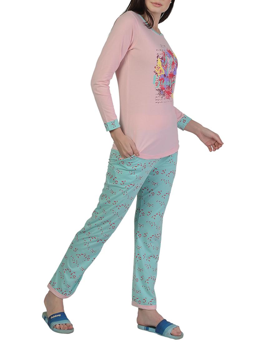 printed nightwear pajama set - 15733002 - Zoom Image - 2