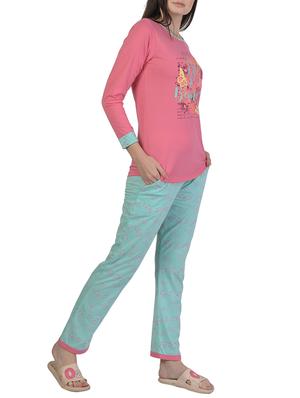 printed nightwear pajama set - 15733003 - Standard Image - 2