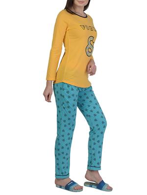 printed nightwear pajama set - 15733007 - Standard Image - 2