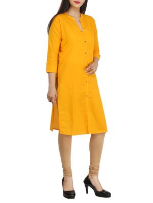 Straight solid kurta - 15733085 - Standard Image - 2