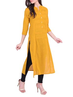 Straight solid kurta - 15733087 - Standard Image - 2