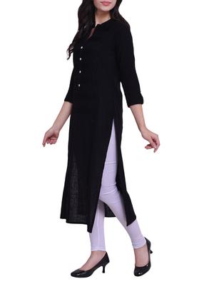 Straight solid kurta - 15733090 - Standard Image - 2