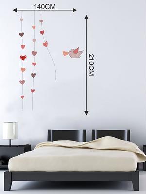 Rawpockets Wall Decals ' Bird n Love ' Wall stickers (PVC Vinyl) Multicolour - 15733196 - Standard Image - 2