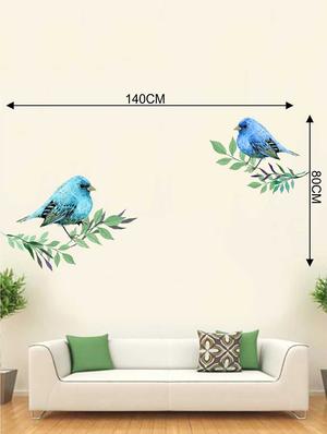 Rawpockets Wall Decals ' Lovely Birds Wall Sticker ' Wall stickers (PVC Vinyl) Multicolour - 15733201 - Standard Image - 2