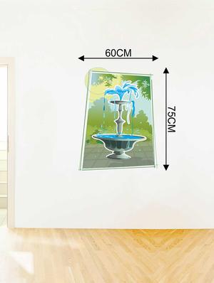 Rawpockets Wall Decals ' Reel Fountain Wall Sticker ' Wall stickers (PVC Vinyl) Multicolour - 15733214 - Standard Image - 2