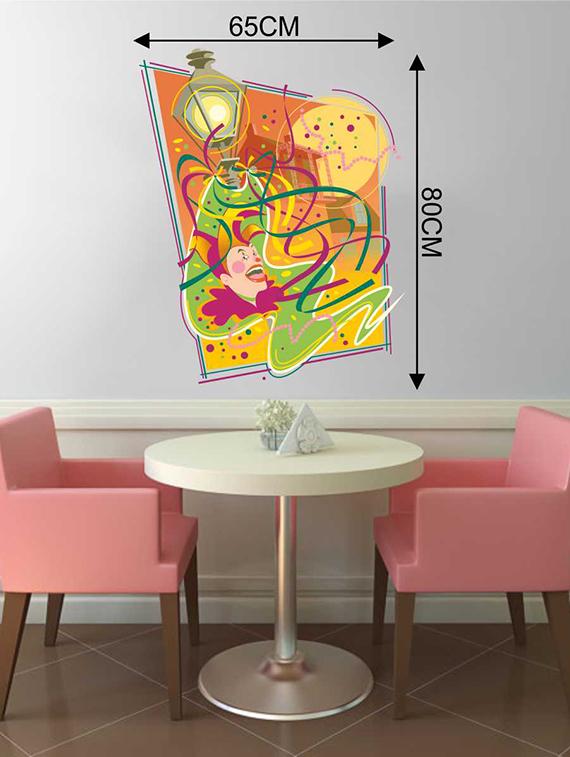 Rawpockets Wall Decals ' Joker Wall Sticker ' Wall stickers (PVC Vinyl) Multicolour - 15733217 - Zoom Image - 2