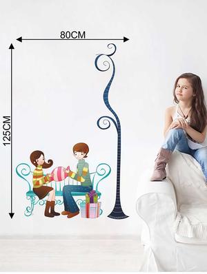 Rawpockets Wall Decals ' Couple Love Wall Sticker ' Wall stickers (PVC Vinyl) Multicolour - 15733220 - Standard Image - 2