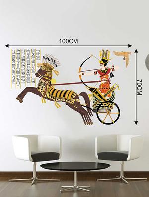 Rawpockets Wall Decals ' Ancient Egyptian Art Wall Sticker ' Wall stickers (PVC Vinyl) Multicolour - 15733222 - Standard Image - 2