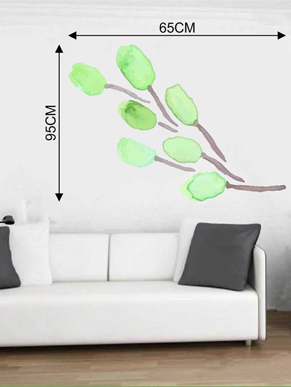Rawpockets Wall Decals ' Green Tulip Flower Wall Sticker ' Wall stickers (PVC Vinyl) Multicolour - 15733244 - Zoom Image - 2