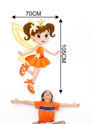 Rawpockets Wall Decals ' Kids Angel Wall Sticker ' Wall stickers (PVC Vinyl) Multicolour - 15733256 - Standard Image - 2
