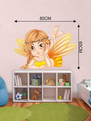Rawpockets Wall Decals ' Angel Wall Sticker ' Wall stickers (PVC Vinyl) Multicolour - 15733267 - Standard Image - 2