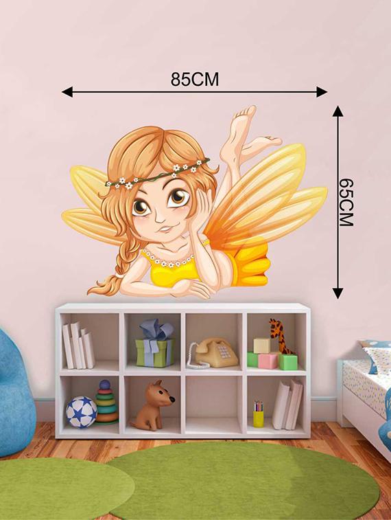 Rawpockets Wall Decals ' Angel Wall Sticker ' Wall stickers (PVC Vinyl) Multicolour - 15733267 - Zoom Image - 2