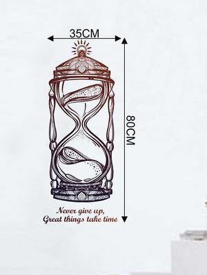 Rawpockets Wall Decals ' Hour Glass Quote Wall Sticker ' Wall stickers (PVC Vinyl) Multicolour - 15733282 - Standard Image - 2