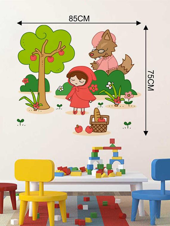 Rawpockets Wall Decals ' Kid n Garden Story Wall Sticker ' Wall stickers (PVC Vinyl) Multicolour - 15733296 - Zoom Image - 2