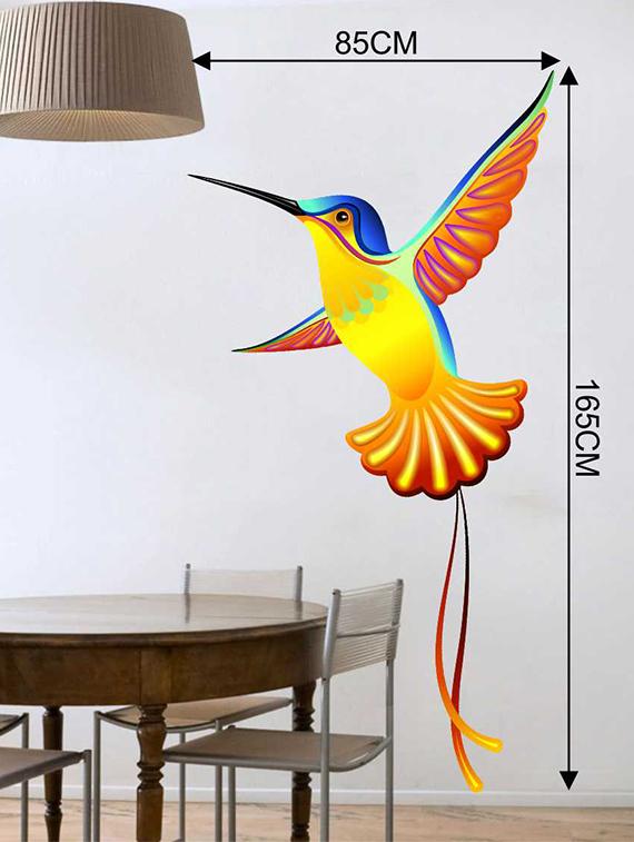 Rawpockets Wall Decals ' Decorative Bird Wall Sticker ' Wall stickers (PVC Vinyl) Multicolour - 15733312 - Zoom Image - 2
