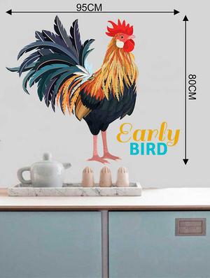 Rawpockets Wall Decals ' Early Bird Wall Sticker ' Wall stickers (PVC Vinyl) Multicolour - 15733315 - Standard Image - 2