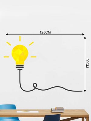 Rawpockets Wall Decals ' Enlighten Lamp Wall Sticker ' Wall stickers (PVC Vinyl) Multicolour - 15733323 - Standard Image - 2
