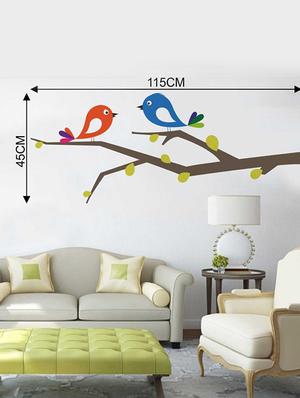 Rawpockets Wall Decals ' Bird Wall Sticker ' Wall stickers (PVC Vinyl) Multicolour - 15733324 - Standard Image - 2