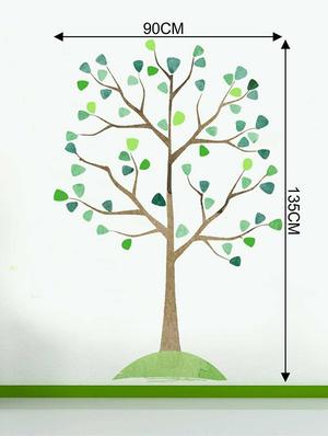 Rawpockets Wall Decals ' Watercolor Tree Wall Sticker ' Wall stickers (PVC Vinyl) Multicolour - 15733336 - Standard Image - 2