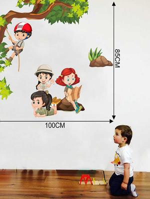 Rawpockets Wall Decals ' Kids Activity Wall Sticker ' Wall stickers (PVC Vinyl) Multicolour - 15733354 - Standard Image - 2