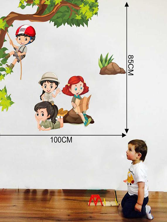 Rawpockets Wall Decals ' Kids Activity Wall Sticker ' Wall stickers (PVC Vinyl) Multicolour - 15733354 - Zoom Image - 2
