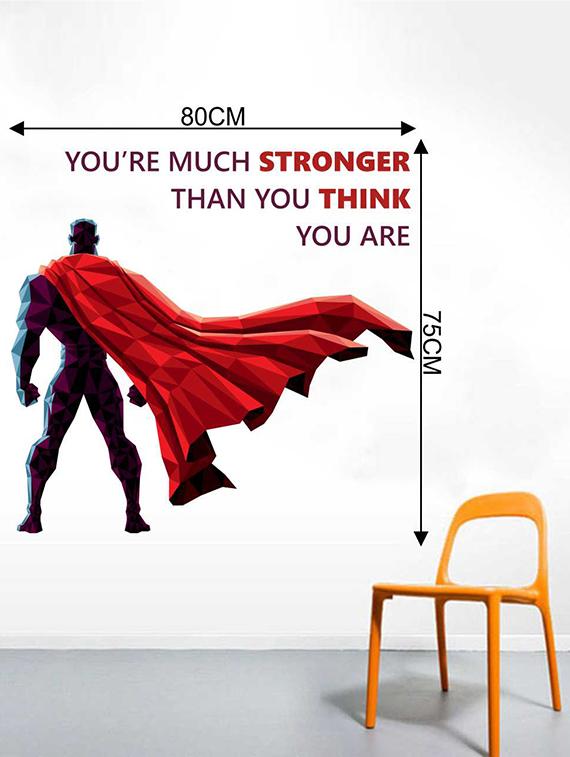Rawpockets Wall Decals ' Be Stronger Quote Wall Sticker ' Wall stickers (PVC Vinyl) Multicolour - 15733361 - Zoom Image - 2