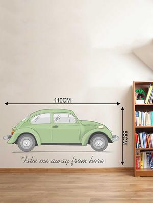 Rawpockets Wall Decals ' Car Quote Wall Sticker ' Wall stickers (PVC Vinyl) Multicolour - 15733371 - Standard Image - 2