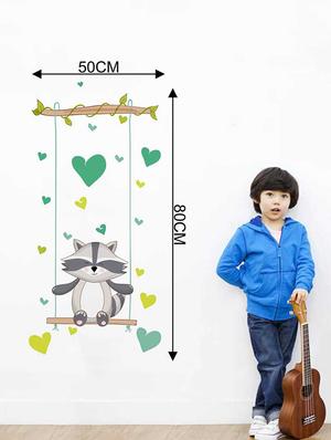 Rawpockets Wall Decals ' Fox Love Wall Sticker ' Wall stickers (PVC Vinyl) Multicolour - 15733384 - Standard Image - 2