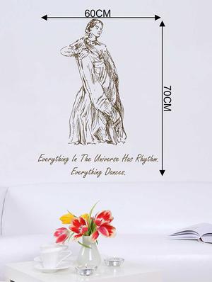 Rawpockets Wall Decals ' Rhythm & Dance Quote' Wall Decal Sticker ' Wall stickers (PVC Vinyl) Multicolour - 15733405 - Standard Image - 2