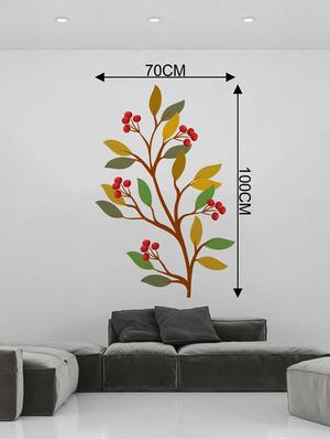 Rawpockets Wall Decals ' Fruit Plant Wall Decal Sticker ' Wall stickers (PVC Vinyl) Multicolour - 15733433 - Standard Image - 2