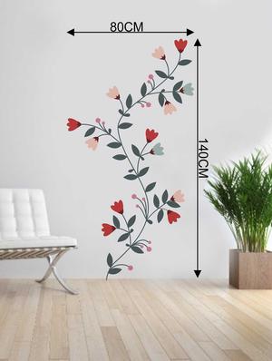 Rawpockets Wall Decals ' Multi-Color Flower' Wall Decal Sticker ' Wall stickers (PVC Vinyl) Multicolour - 15733436 - Standard Image - 2