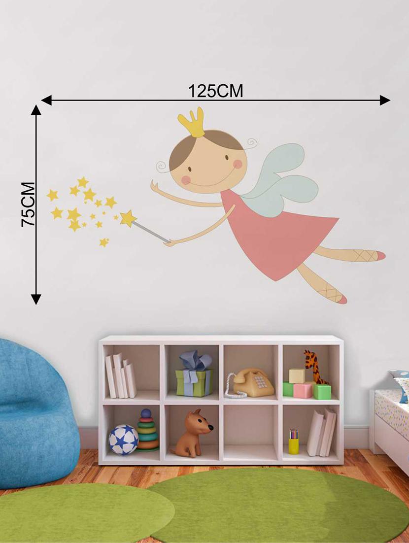 Rawpockets Wall Decals ' Baby Angel with Magic Wand' Wall Decal Sticker ' Wall stickers (PVC Vinyl) Multicolour - 15733437 - Zoom Image - 2