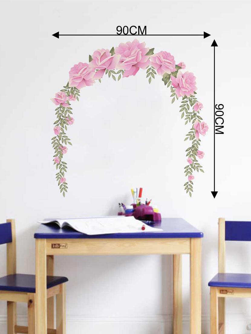 Rawpockets Wall Decals ' Rose Decorative Flowers Wall Decal Sticker ' Wall stickers (PVC Vinyl) Multicolour - 15733465 - Zoom Image - 2
